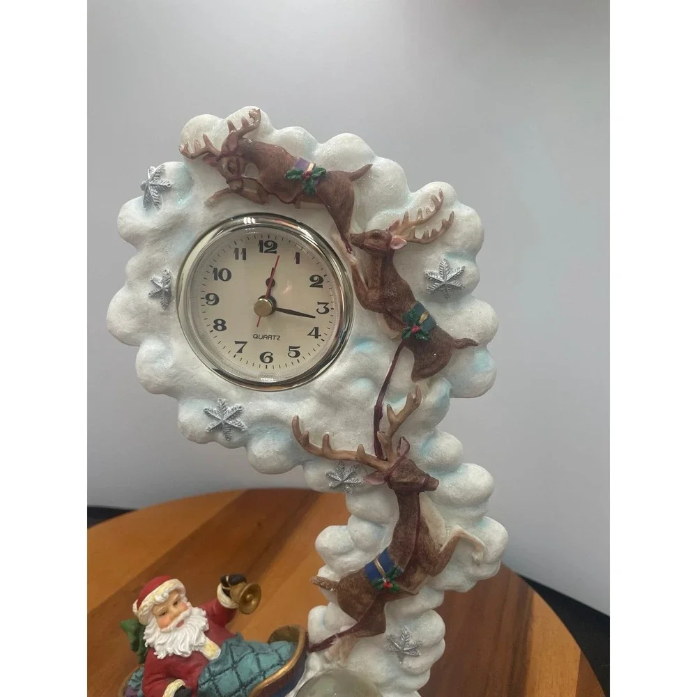 Vintage‎ Santa Mantel Clock